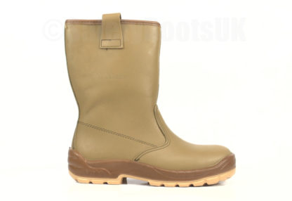 Jallatte Jalaska Tan Leather Rigger Steel Toe Caps Boots